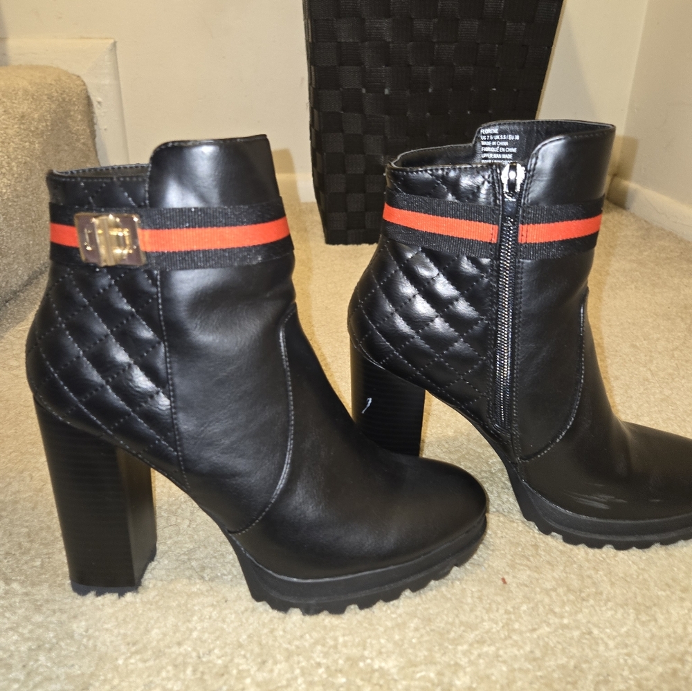Platform 5" ankle boots